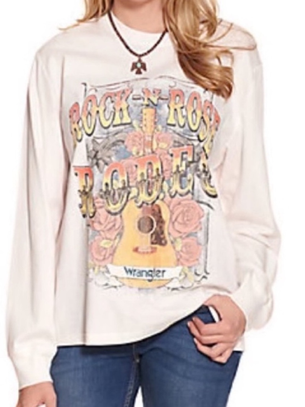 Wrangler Retro Large Shirt Rock-N-Rose Rodeo long sleeve 100% cotton NWT